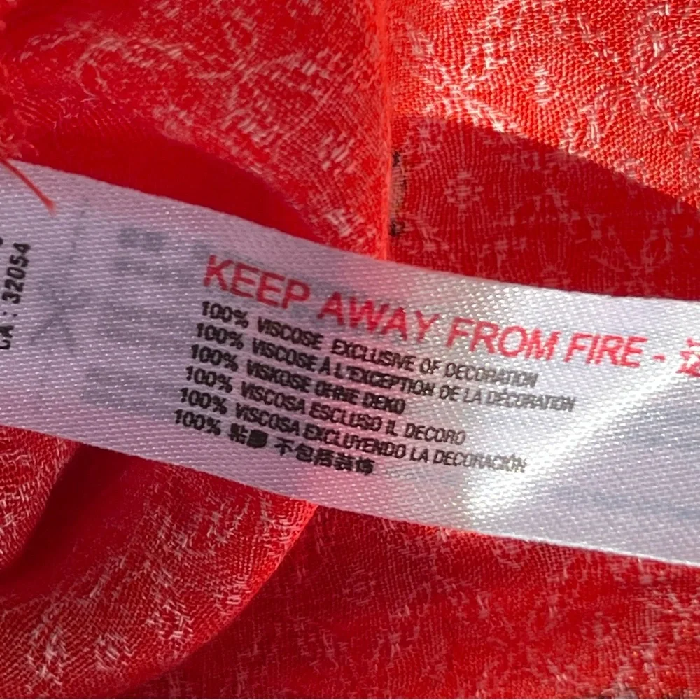 Free People Intimately Orange Multi-Color Artsy Spaghetti Strap Maxi Dress NWT - Picture 11 of 11